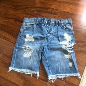 H&M ripped jean shorts